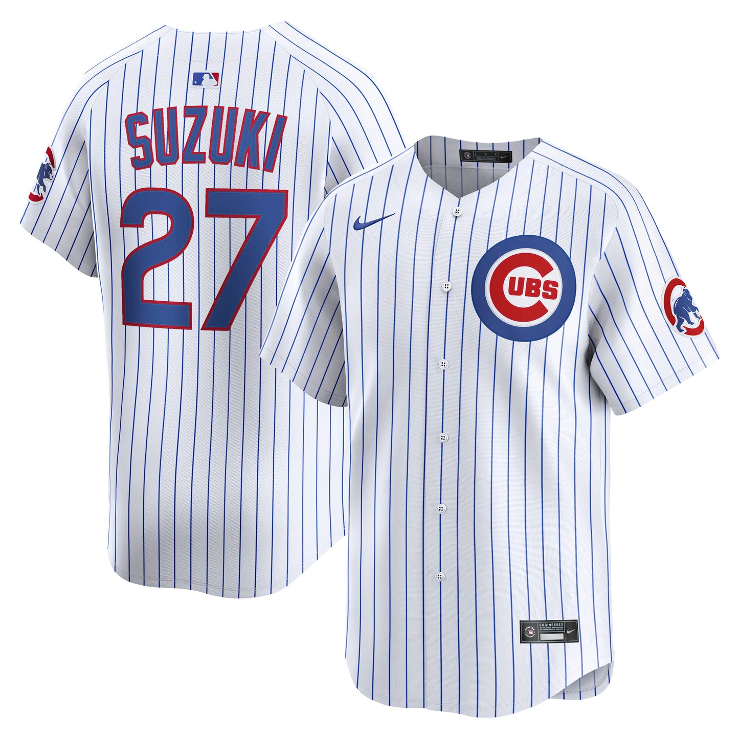 Seiya Suzuki Chicago Cubs Home Limited Player Jersey - White | Stitched Baseball Jersey TJS0868