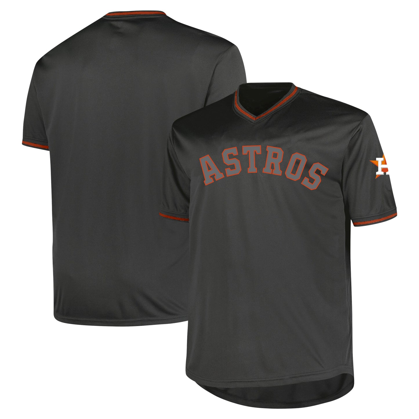 Houston Astros Profile Big & Tall Pop Fashion Jersey - Charcoal | Stitched Baseball Jersey TJS0822