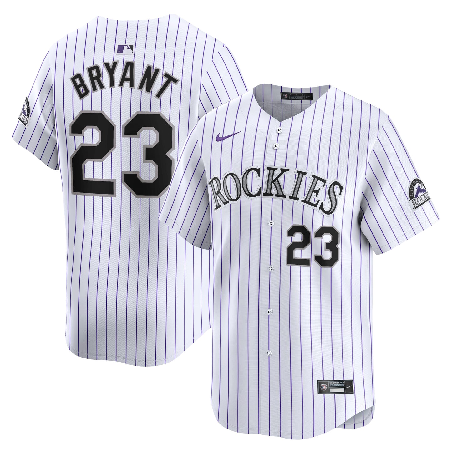 Kris Bryant Colorado Rockies Home Limited Player Jersey - White | Stitched Baseball Jersey TJS1088