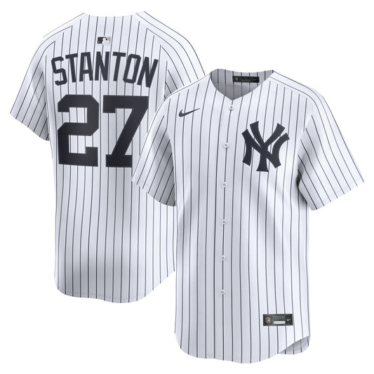 Giancarlo Stanton New York Yankees Home Limited Player Jersey - White | Stitched Baseball Jersey TJS1114