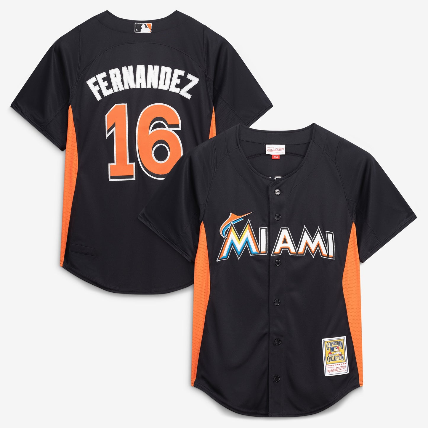 Jose Fernandez Miami Marlins M & N Batting Practice Jersey - Black | Stitched Baseball Jersey TJS1291