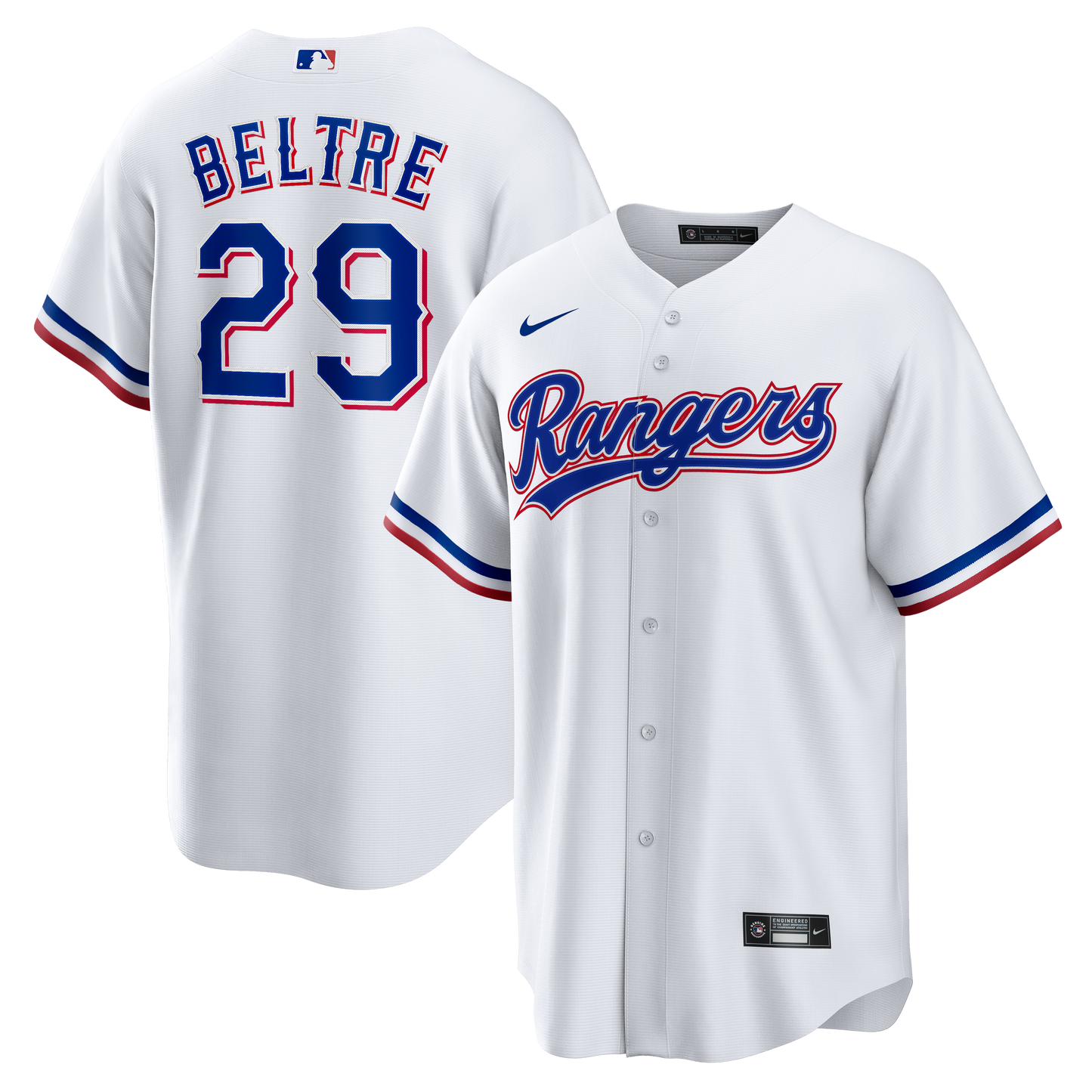 Adrian Beltre Texas Rangers Home Retired Player Replica Jersey - White | Stitched Baseball Jersey TJS1127