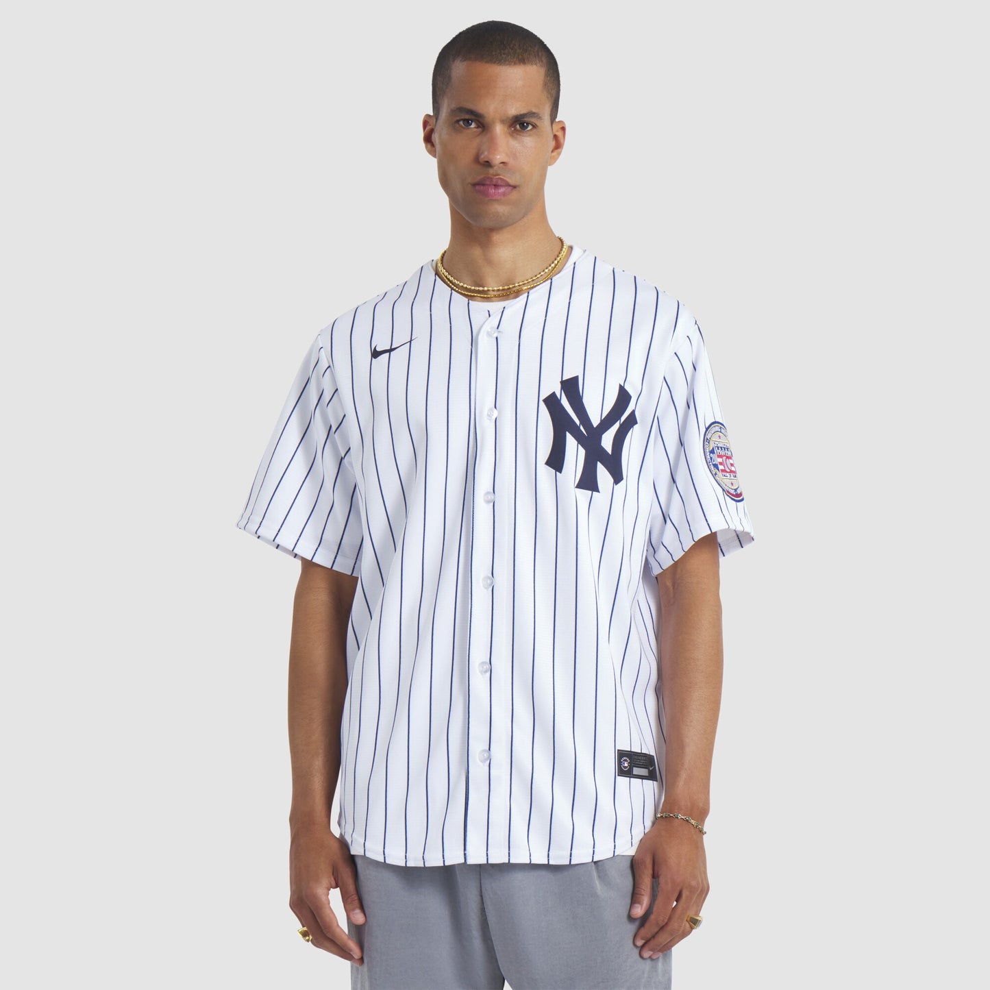 CC Sabathia New York Yankees 2025 Baseball Hall of Fame Name & Number Retired Replica Jersey - White | Stitched Baseball Jersey TJS1230