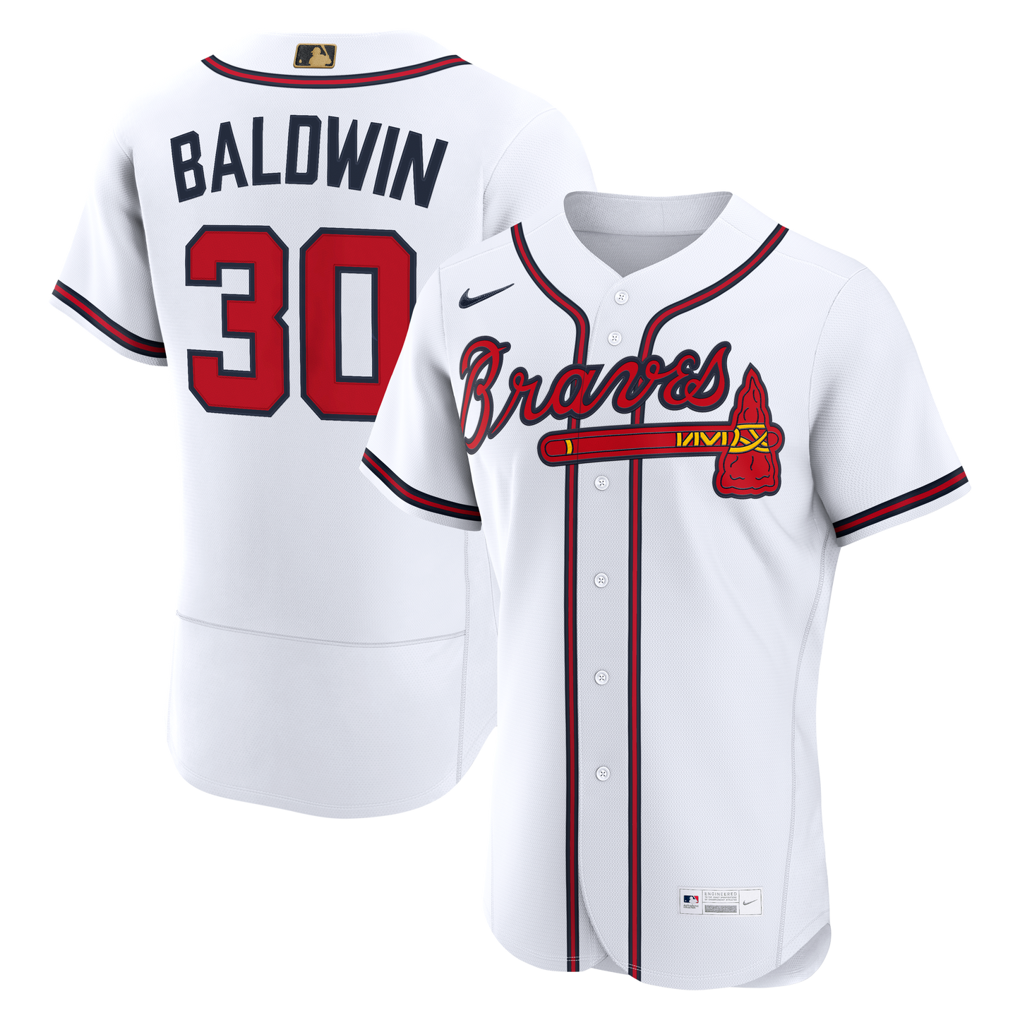 Drake Baldwin Atlanta Braves Awards Jersey - White | Stitched Baseball Jersey TJS1281