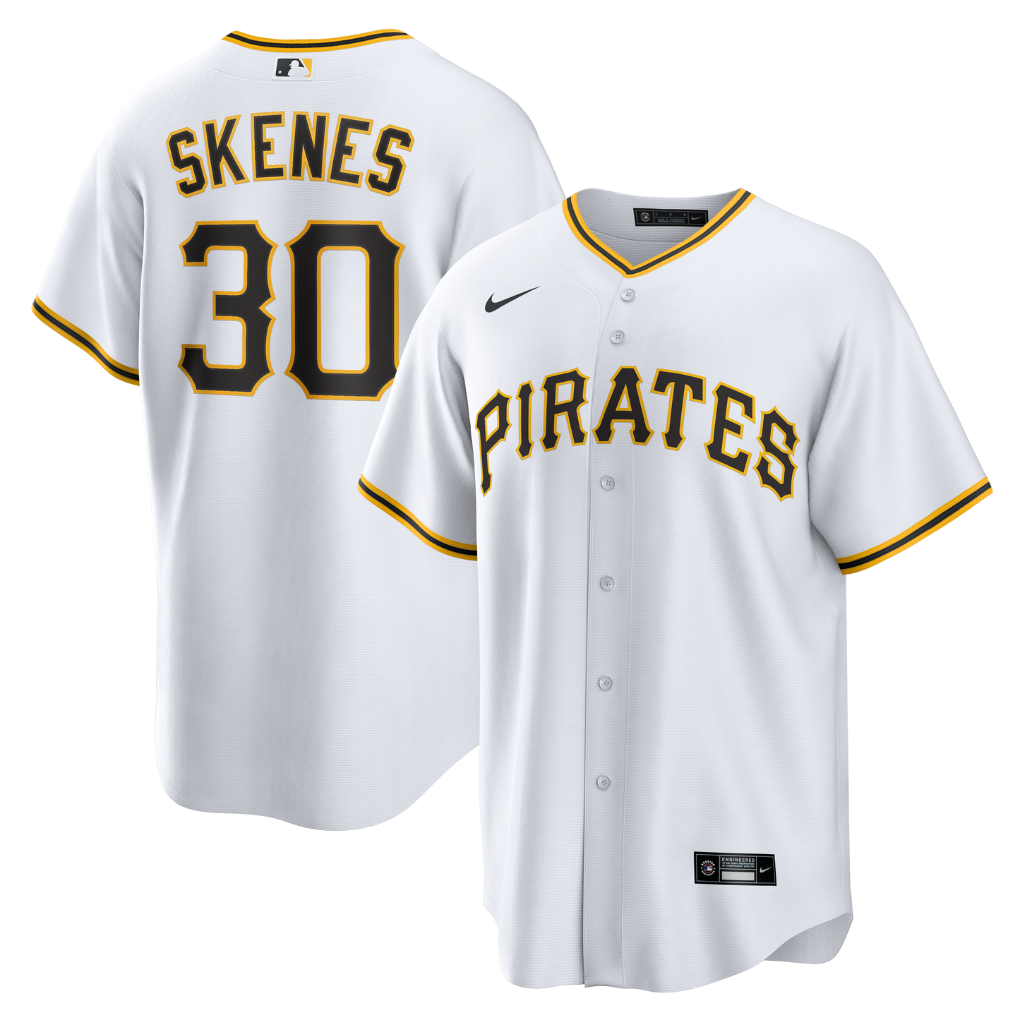 Paul Skenes Pittsburgh Pirates Home Replica Player Jersey - White | Stitched Baseball Jersey TJS1253