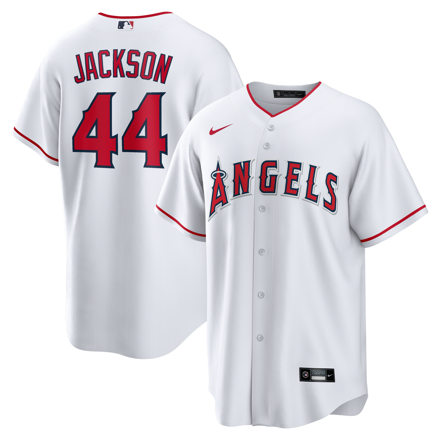 Reggie Jackson Los Angeles Angels Home Retired Player Replica Jersey - White | Stitched Baseball Jersey TJS1126