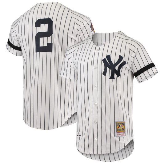 New York Yankees M & N Cooperstown Collection 1996 Home Jersey - White | Stitched Baseball Jersey TJS1298