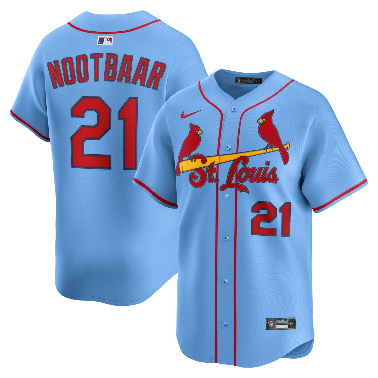 Lars Nootbaar St. Louis Cardinals Alternate Limited Jersey - Light Blue | Stitched Baseball Jersey TJS1205