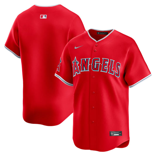 Los Angeles Angels Alternate Limited Jersey - Red | Stitched Baseball Jersey TJS1168