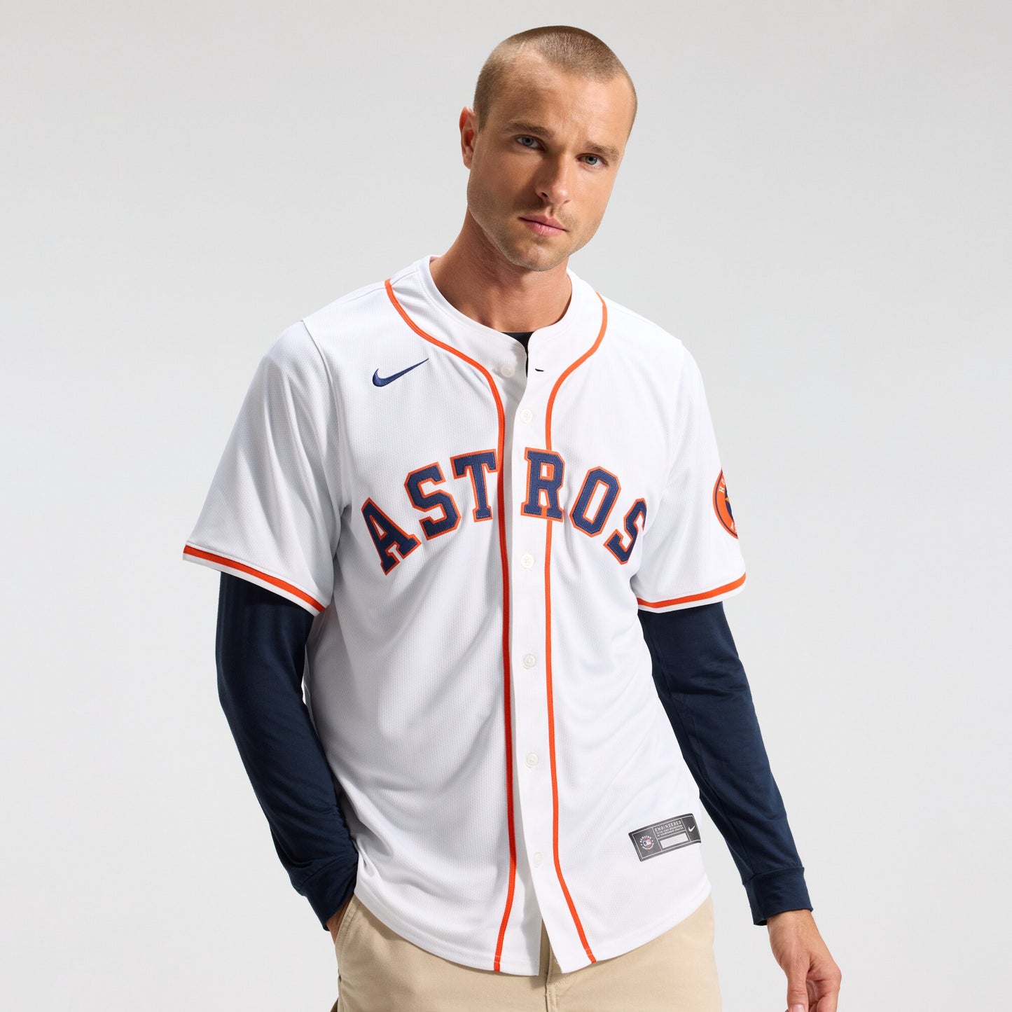 Houston Astros Home Limited Jersey - White | Stitched Baseball Jersey TJS1242