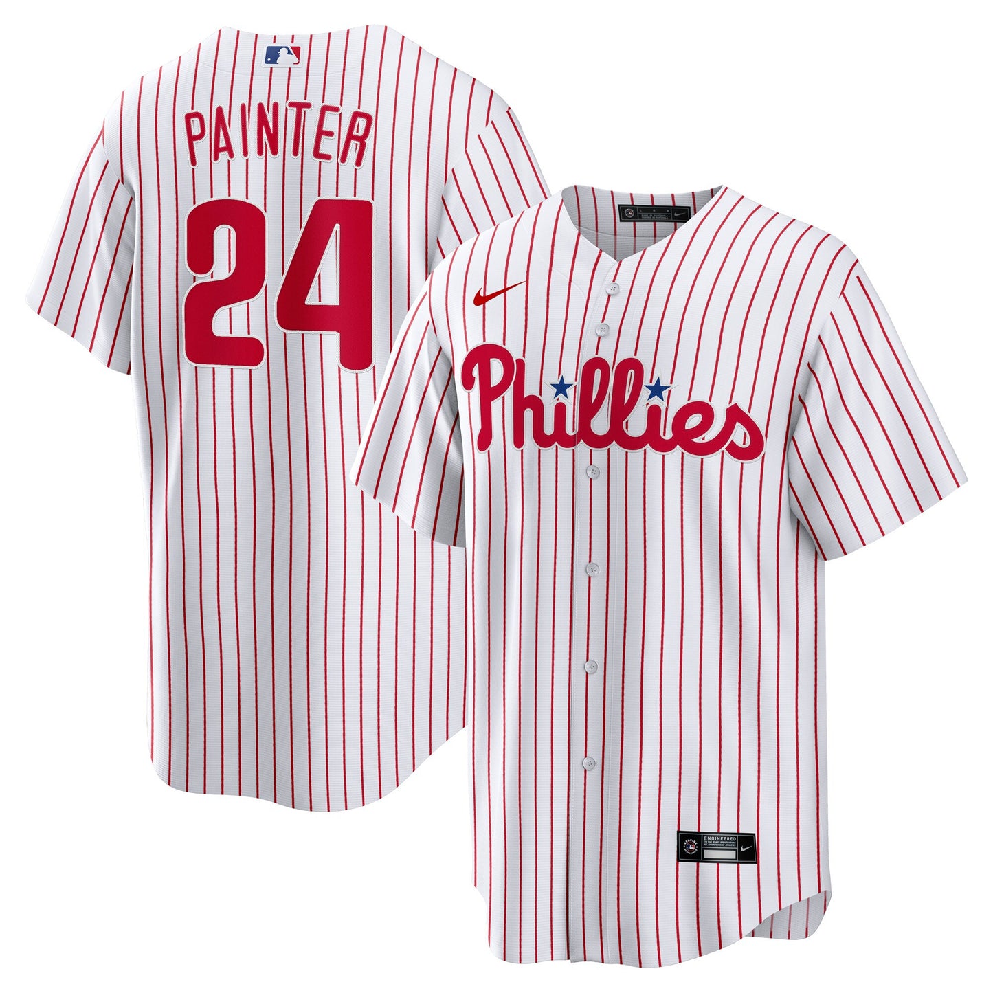 Andrew Painter Philadelphia Phillies Home Replica Jersey - White | Stitched Baseball Jersey TJS1221