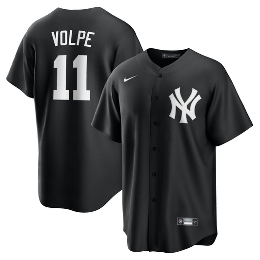 Anthony Volpe New York Yankees Fashion Replica Player Jersey - Black | Stitched Baseball Jersey TJS1549