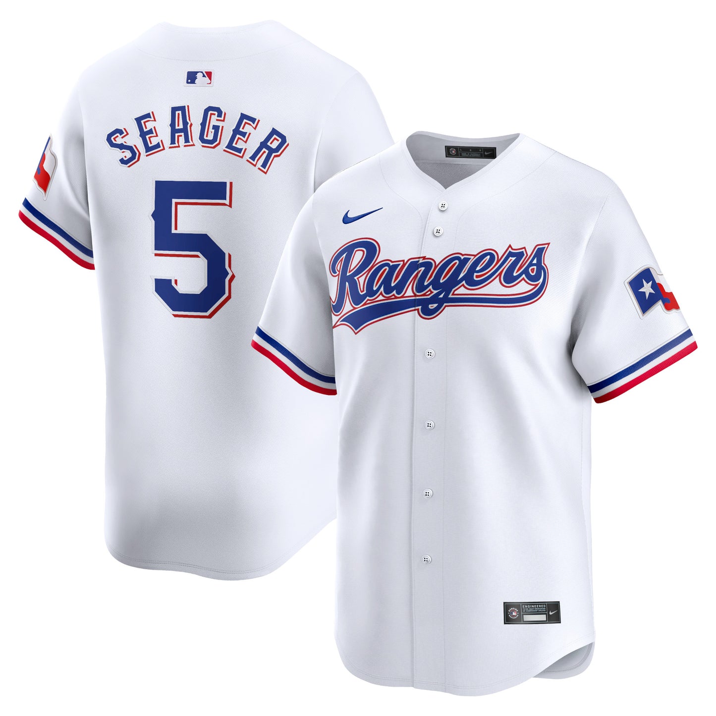 Corey Seager Texas Rangers Home Limited Player Jersey - White | Stitched Baseball Jersey TJS1387