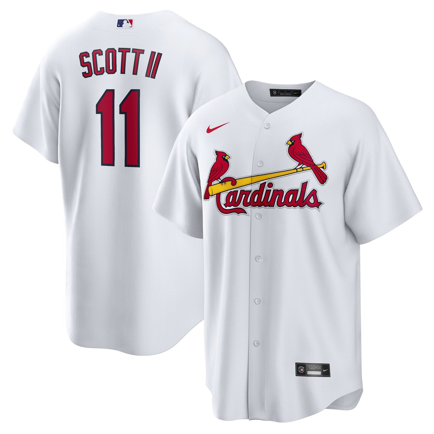 Victor Scott II St. Louis Cardinals Home Replica Jersey - White | Stitched Baseball Jersey TJS1351