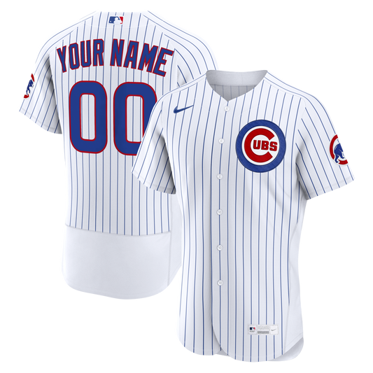 Chicago Cubs Home Custom Jersey - White | Stitched Baseball Jersey TJS1562