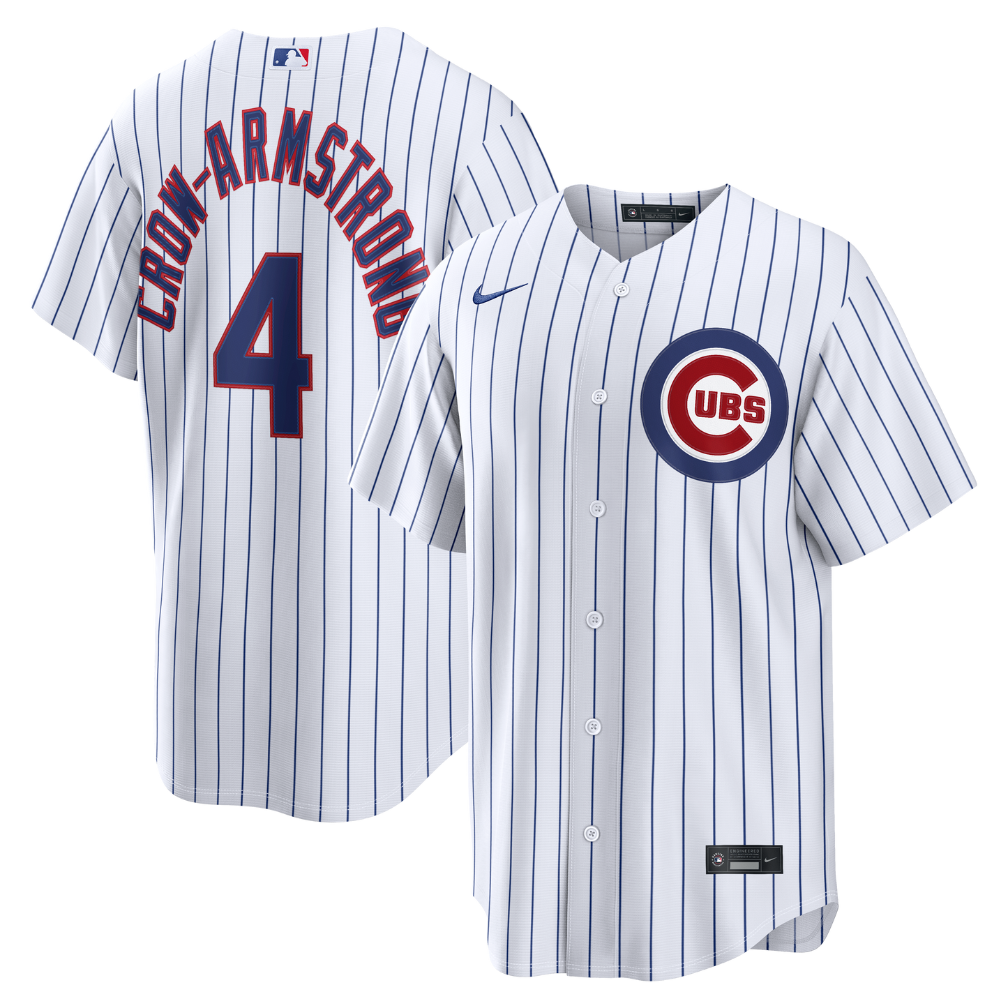 Pete Crow-Armstrong Chicago Cubs Home Replica Jersey - White | Stitched Baseball Jersey TJS1504