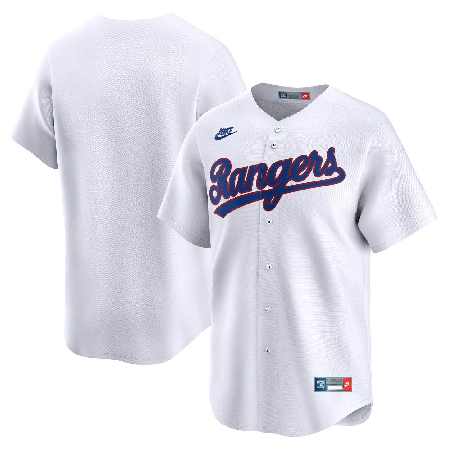 Texas Rangers Cooperstown Collection Limited Jersey - White | Stitched Baseball Jersey TJS1331