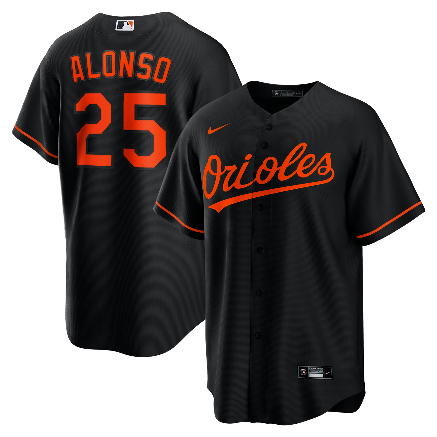 Pete Alonso Baltimore Orioles Alternate Replica Jersey - Black | Stitched Baseball Jersey TJS1449
