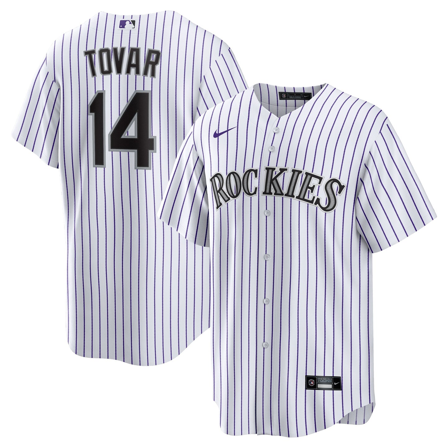 Ezequiel Tovar Colorado Rockies Home Replica Jersey - White | Stitched Baseball Jersey TJS1472