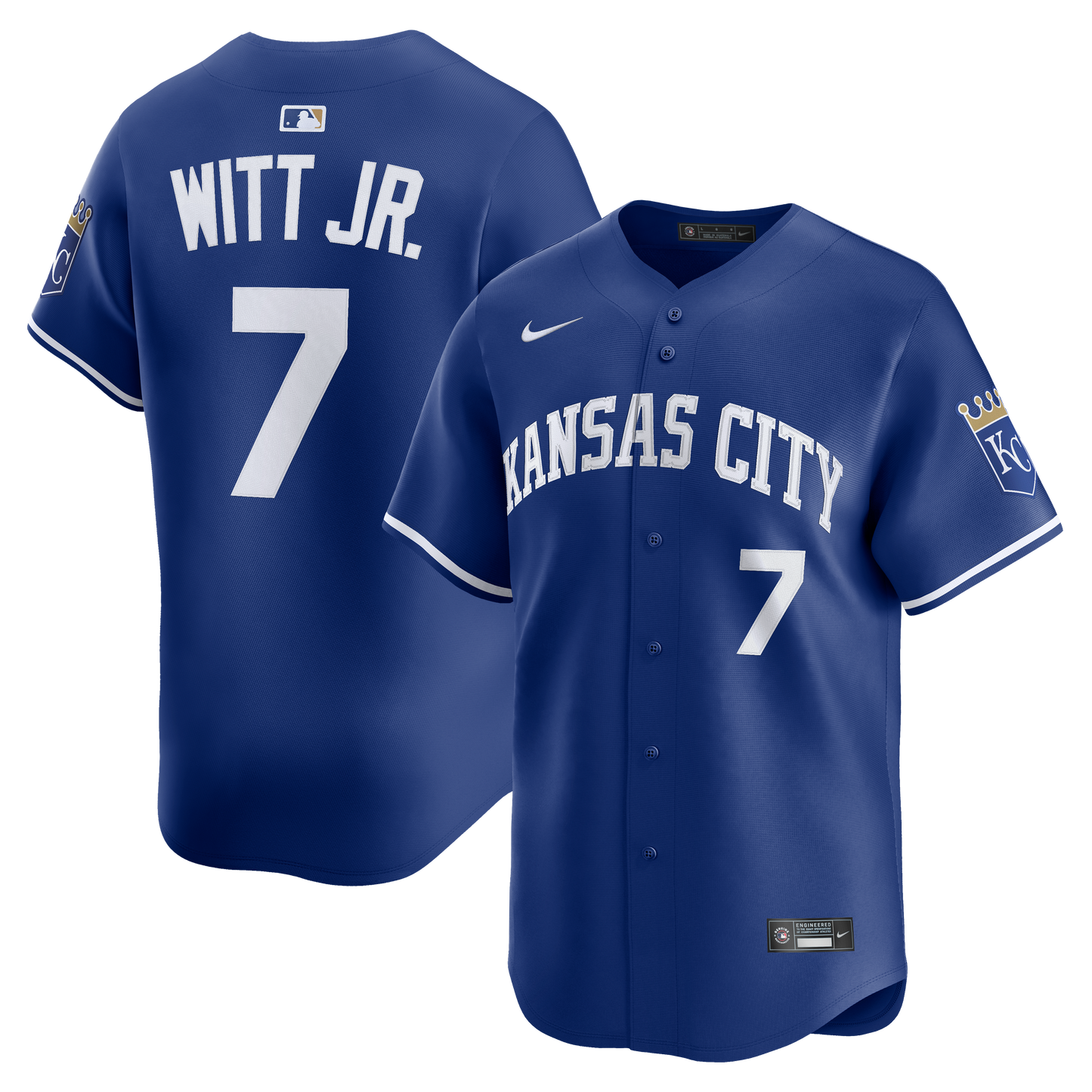 Bobby Witt Jr. Kansas City Royals Alternate 2 Limited Player Jersey - Royal | Stitched Baseball Jersey TJS1443