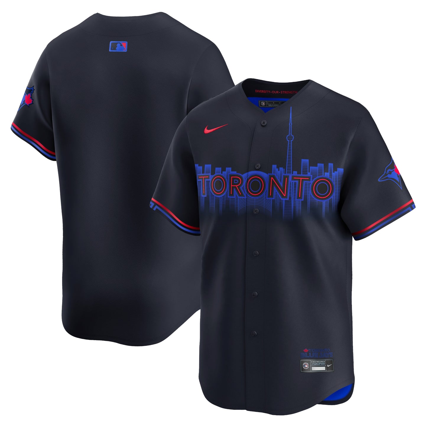Toronto Blue Jays 2024 City Connect Limited Jersey - Navy | Stitched Baseball Jersey TJS1312