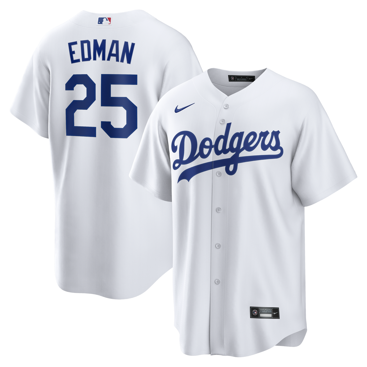 Tommy Edman Los Angeles Dodgers Home Replica Jersey - White | Stitched Baseball Jersey TJS1530