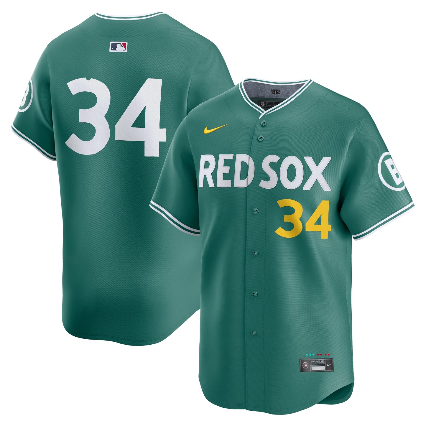 David Ortiz Boston Red Sox 2025 City Connect Limited Retired Player Jersey - Green | Stitched Baseball Jersey TJS1709