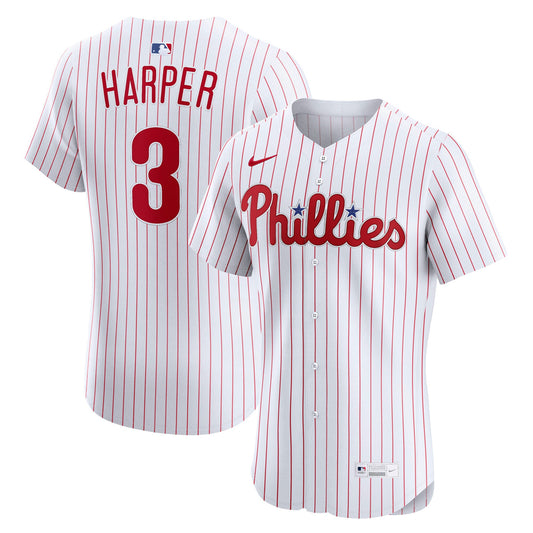 Bryce Harper Philadelphia Phillies Home Elite Jersey - White | Stitched Baseball Jersey TJS1609