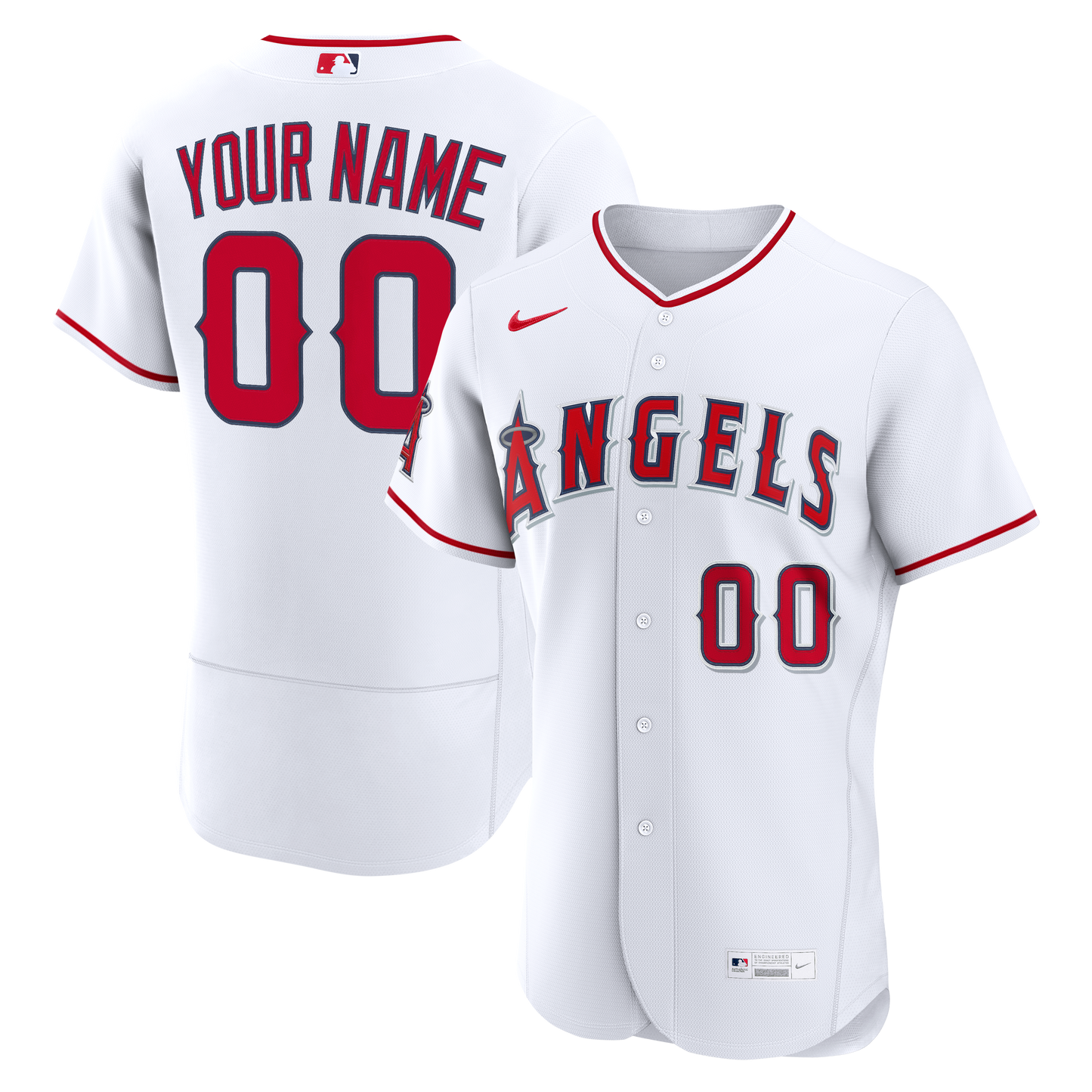 Los Angeles Angels Home Custom Jersey - White | Stitched Baseball Jersey TJS1621