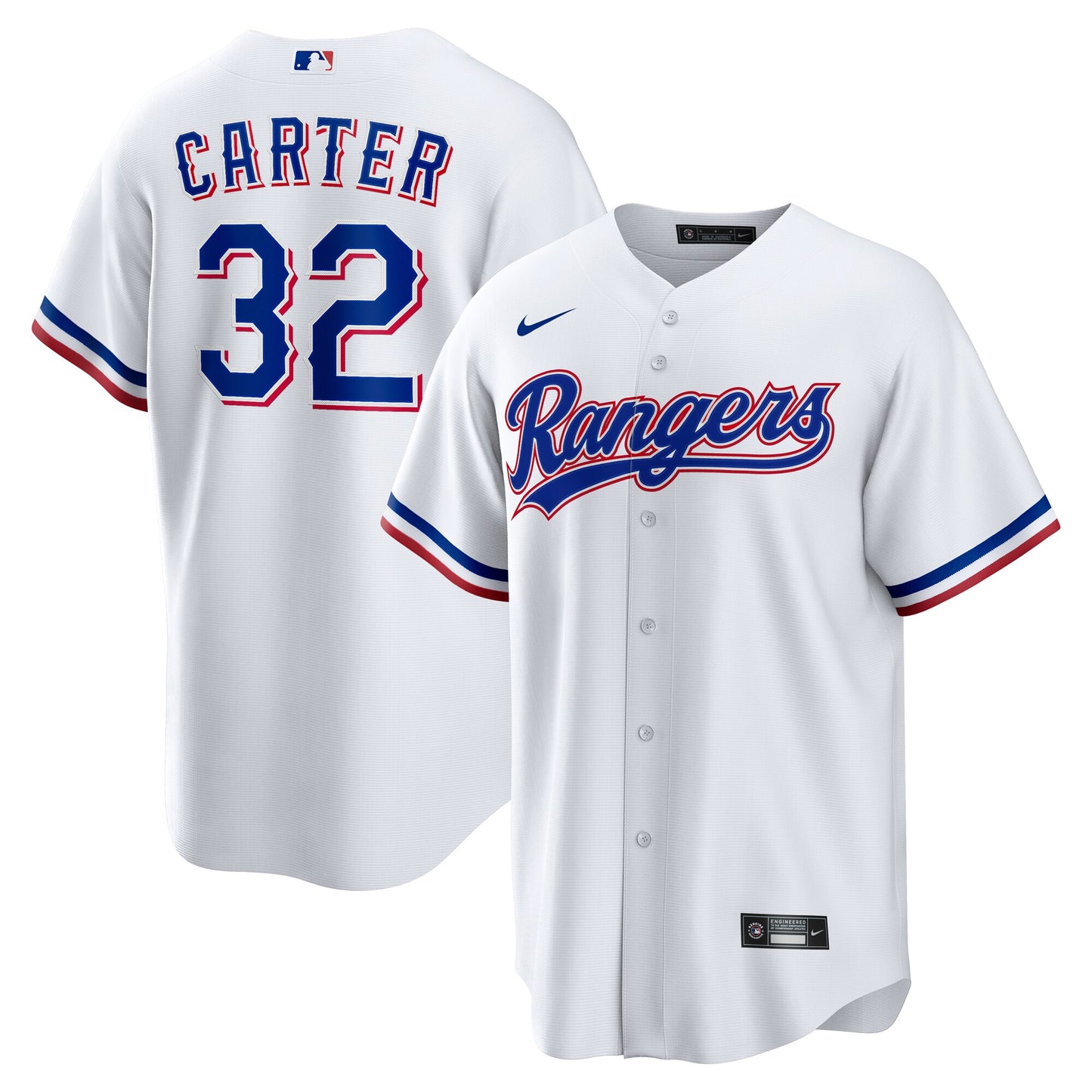 Evan Carter Texas Rangers Home Replica Jersey - White | Stitched Baseball Jersey TJS1668