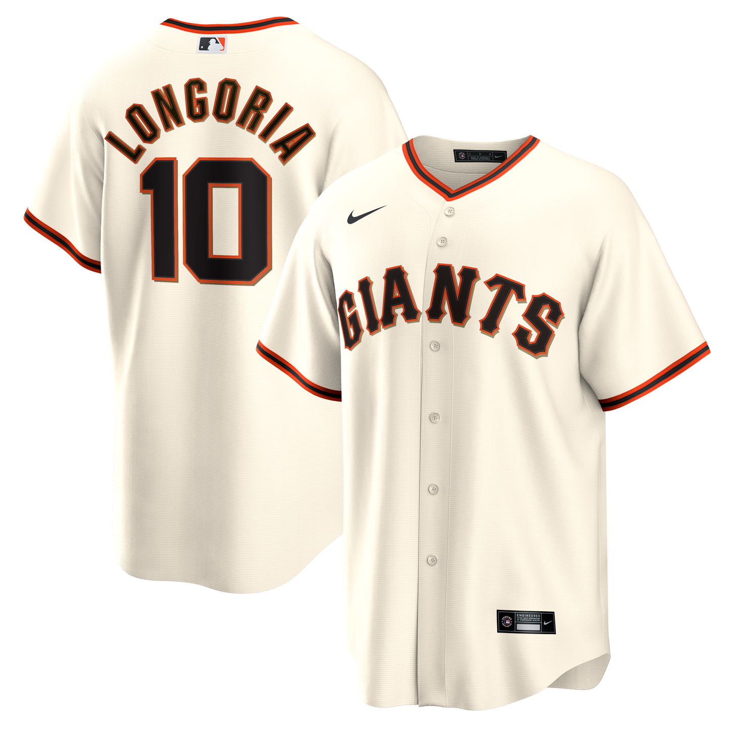 Evan Longoria San Francisco Giants Home Retired Player Replica Jersey - Cream | Stitched Baseball Jersey TJS1655