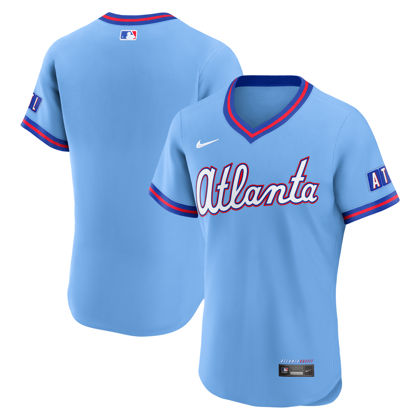 Atlanta Braves 2026 City Connect Jersey - Powder Blue | Stitched Baseball Jersey TJS1664