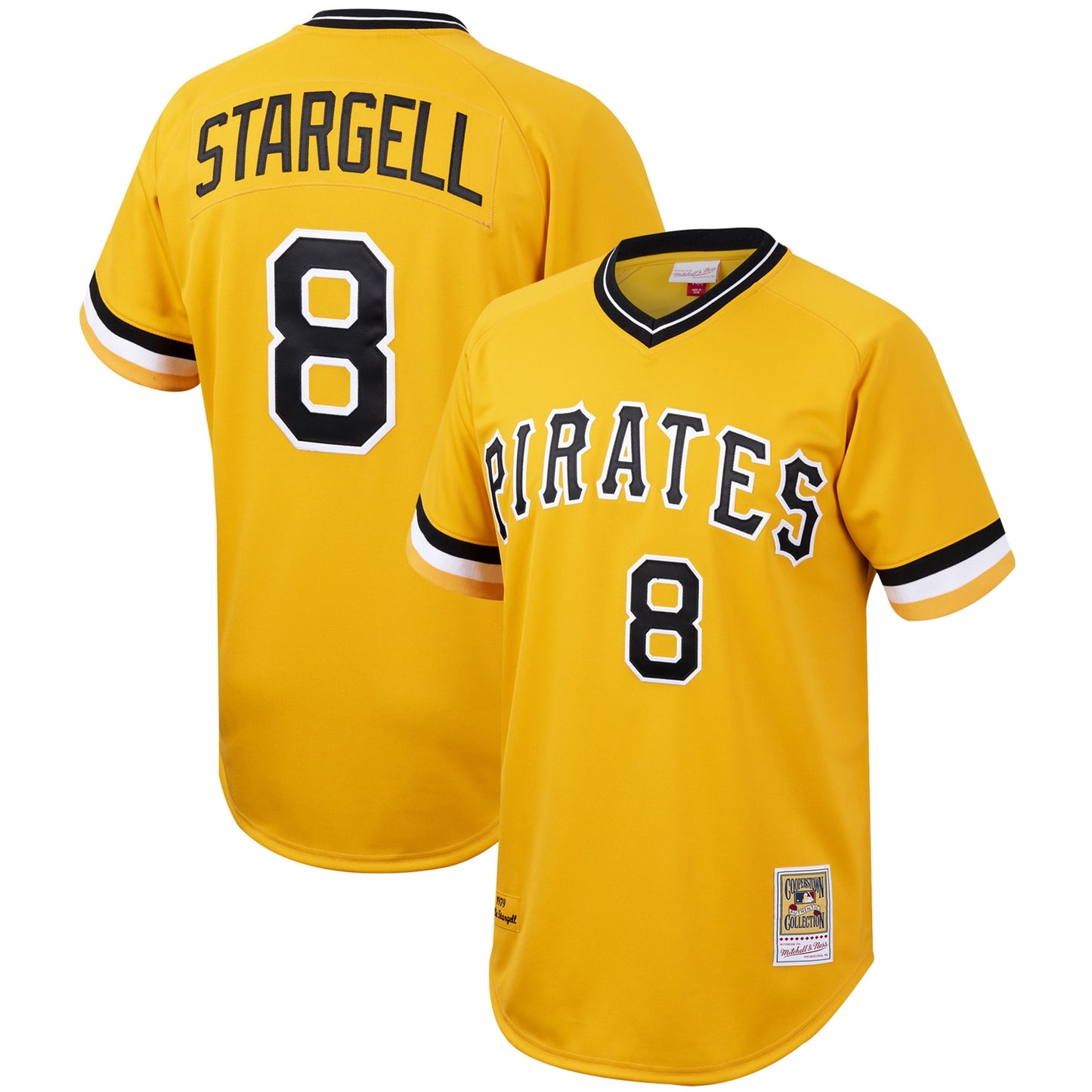 Willie Stargell Pittsburgh Pirates M & N Cooperstown Collection Jersey - Gold | Stitched Baseball Jersey TJS1639