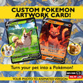 Custom Pokemon Card, Pet as Pokemon , Pokemon Card, Turn your pet into a Pokemon, Pokemon Illustration, Artist rendition, Cartoon art