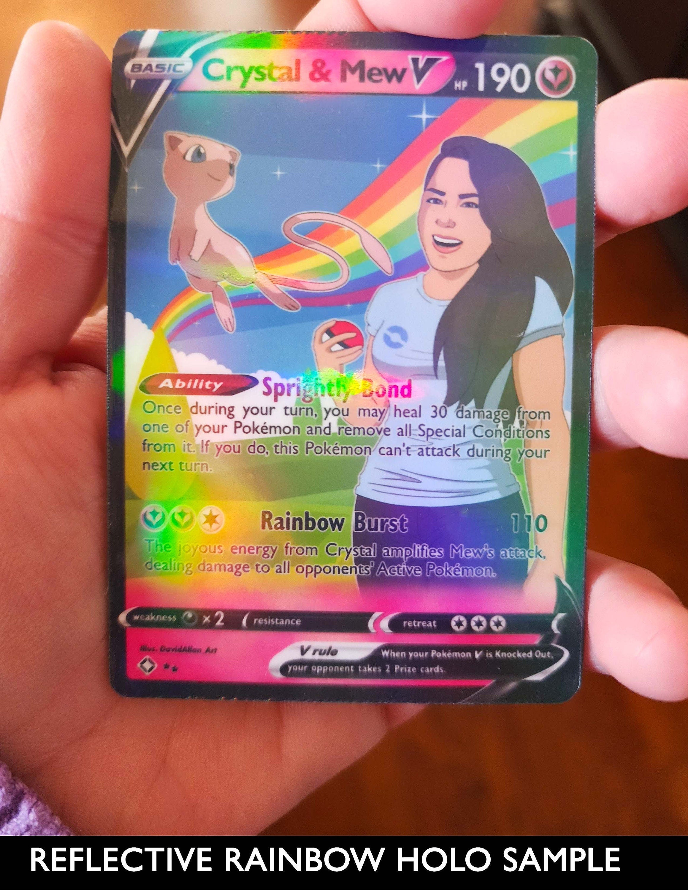 Custom Pokemon Jumbo Card, Print Your Own Card, Jumbo Card Print, Holographic Custom Cards, Any TCG Artwork, Print your own trading card
