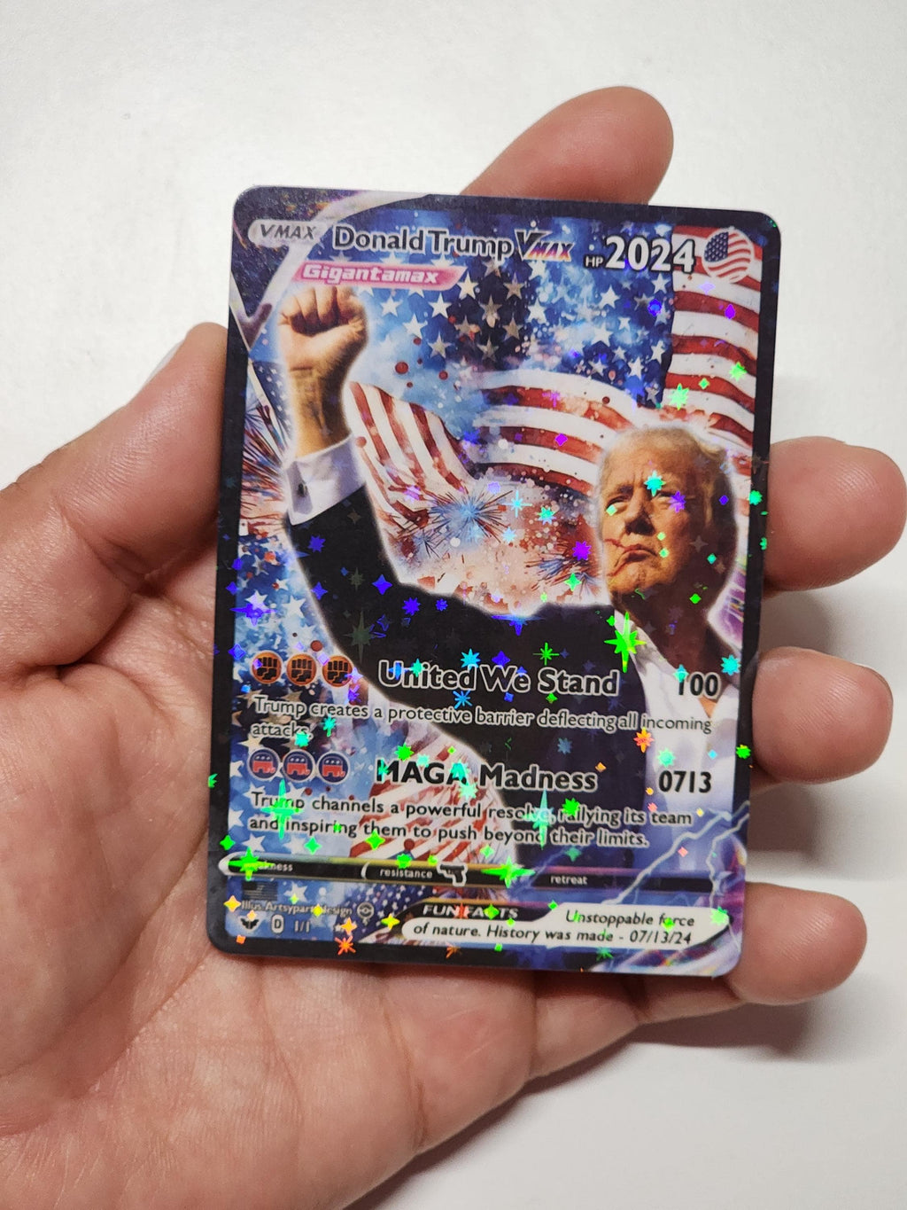 Donald Trump Pokemon Card, Trump Pokemon card, Meme Gift, Gag Gift, Trump Attempt