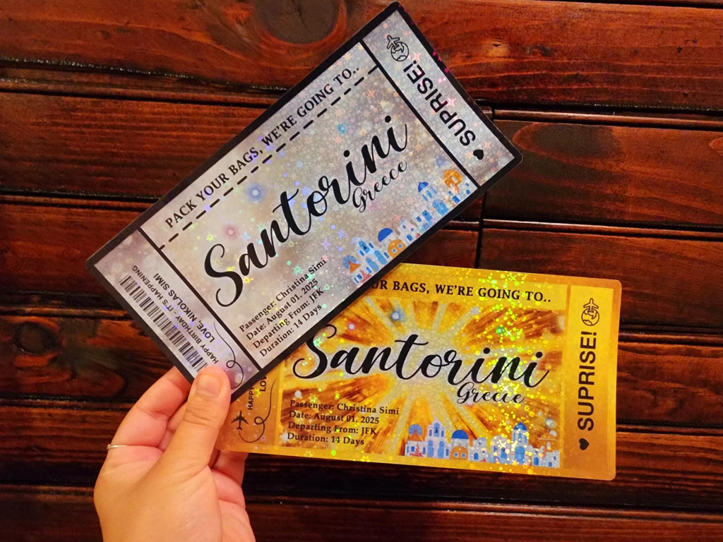 Surprise Holiday Ticket, Birthday Surprise Ticket, Holiday Reveal, Personalized Surprise Trip Voucher, Boarding Pass, Holiday Voucher