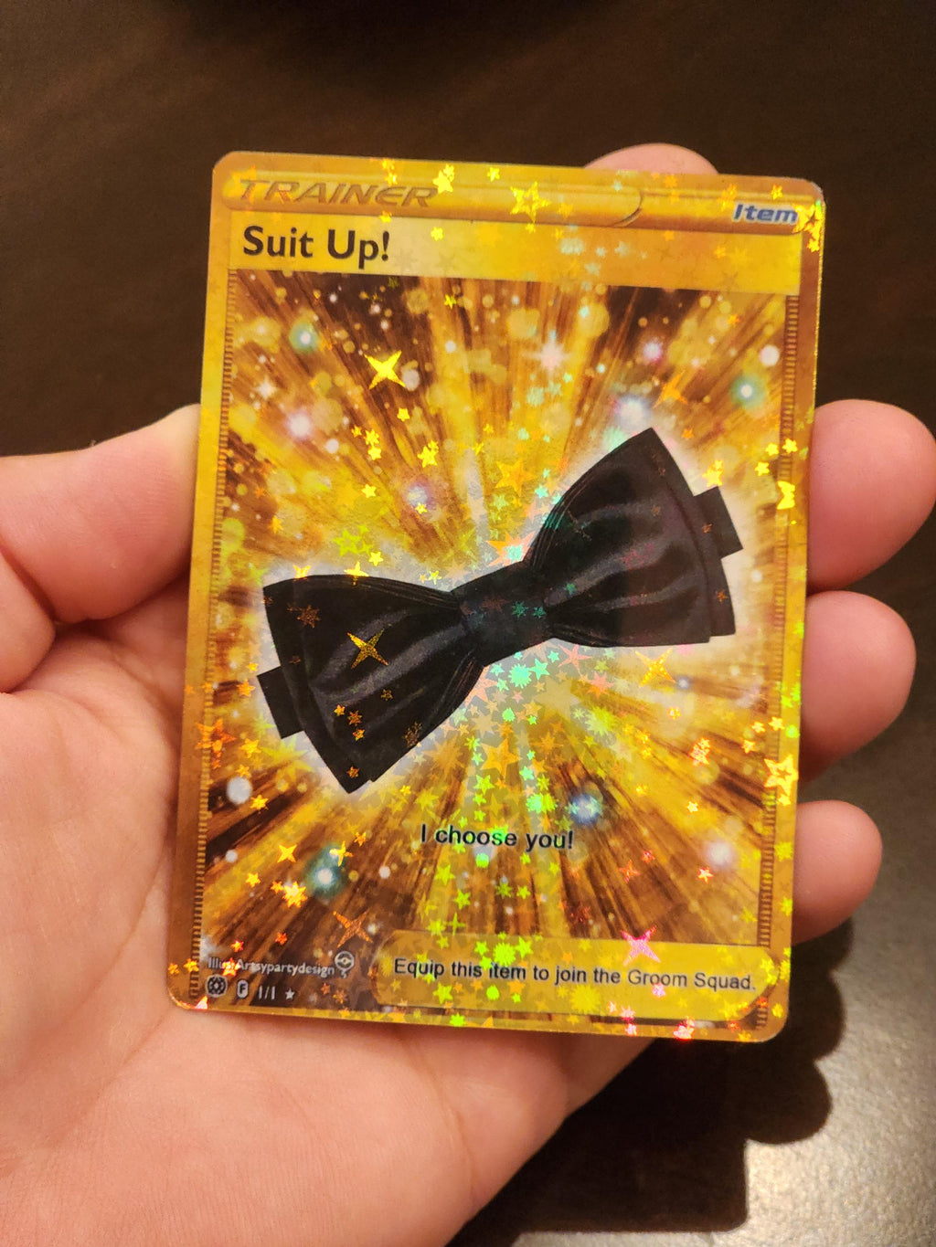 Groomsman Pokemon Card, Best Man Pokemon Card, Custom Pokemon Card, Groomsman I choose you card, Pokemon Wedding Party Gift, Officiant