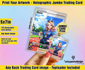 Custom Pokemon Jumbo Card, Print Your Own Card, Jumbo Card Print, Holographic Custom Cards, Any TCG Artwork, Print your own trading card