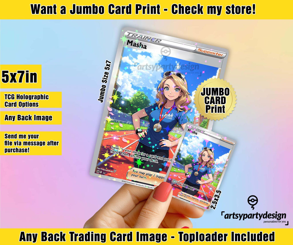 Custom Pokemon Card, Print Your Own Card, Holographic Custom Cards, Proxy Card Print, MTG Print Cards, Print Trading Cards, Print Pokemon