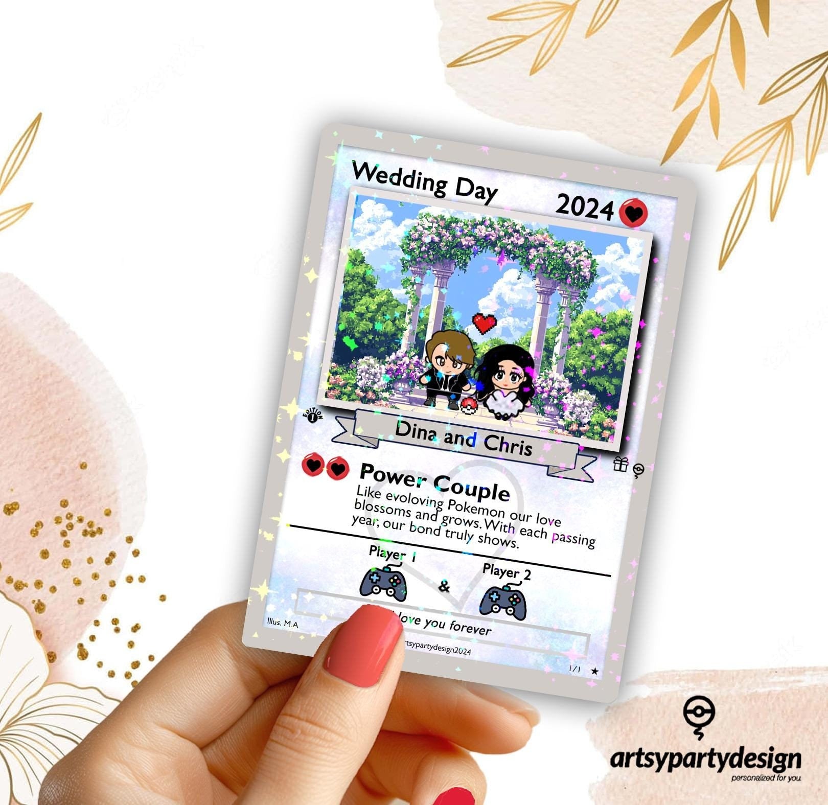 Custom Pokemon Anniversary Card, Custom Pokemon Proposal Card, Pokemon Proposal Card, Pokemon Anniversary, Pokemon Wedding Card, Gifts