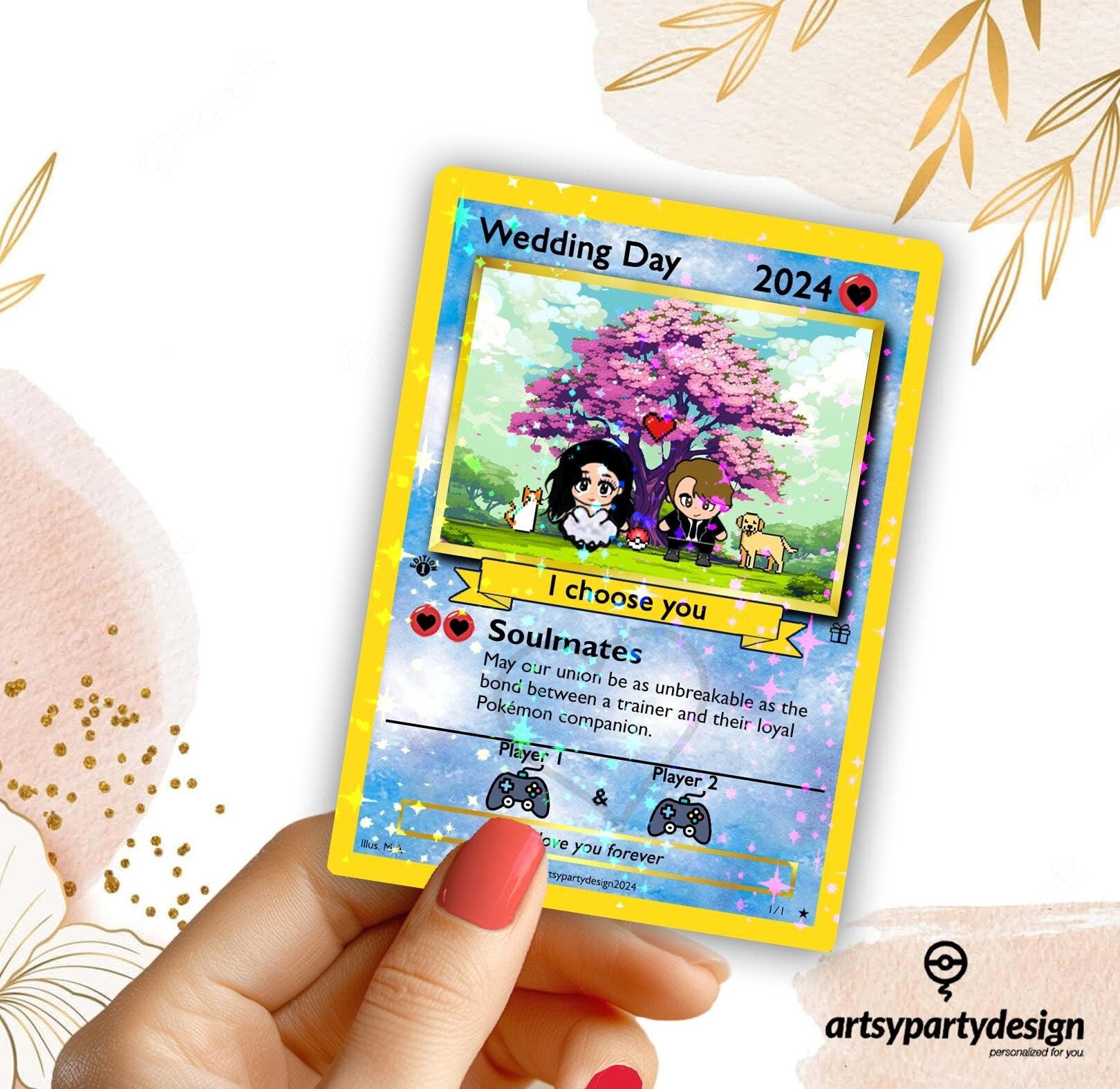 Custom Pokemon Anniversary Card, Custom Pokemon Proposal Card, Pokemon Proposal Card, Pokemon Anniversary, Pokemon Wedding Card, Gifts
