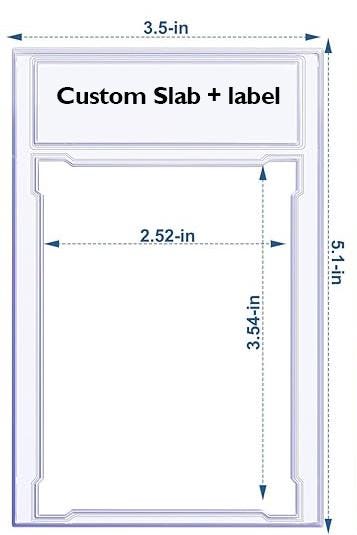 Custom label and Slabcase for graded cards, custom label for cards, double sided, custom slabcase, slabcase labels, g...