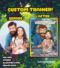 Custom Trainer Card, Custom Trading Card , Custom Illustration Card, Poke Illustration, Artist rendition, Cartoon art, Anime Gift