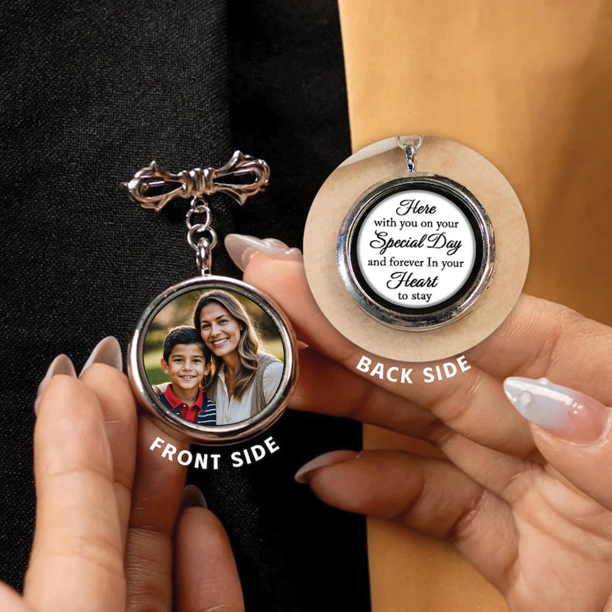 Custom Graduation Lapel Pin With Photo, Message Card Available Graduation Charm, High School Graduation, Funeral Lape...