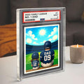 Football No.1 Dad Personalized Trading Card Acrylic Block Plaque, Sport Dad Keepsake, Dad & Kids Decor, Custom Father...