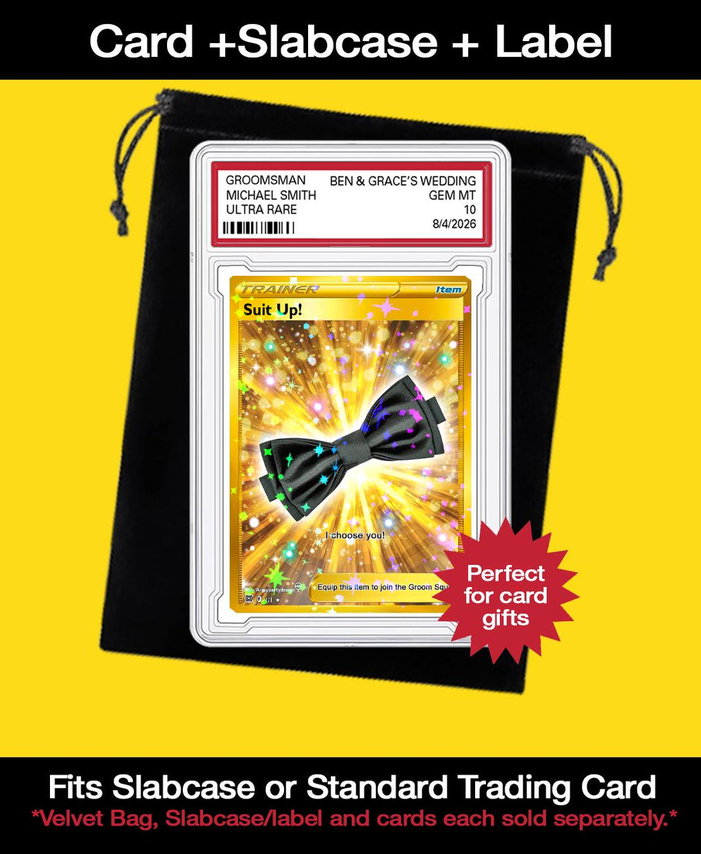 Groomsman Pokemon Card, Best Man Pokemon Card, Custom Pokemon Card, Groomsman I choose you card, Pokemon Wedding Party Gift, Officiant
