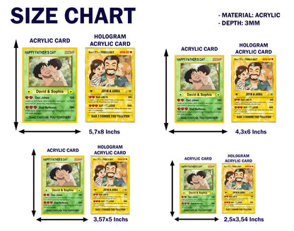 Custom Acrylic Block Couple Card, Anime Style Gift with Photo, Gamer Anniversary Gift, Romantic Gift for Him or Her -...