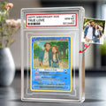 Custom Anniversary Trading Couple Card Acrylic Block, Romantic Keepsake, Personalized Photo Wedding Acrylic Plaque, A...
