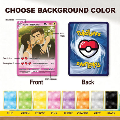 Custom Acrylic Block Couple Card, Anime Style Gift with Photo, Gamer Anniversary Gift, Romantic Gift for Him or Her -...